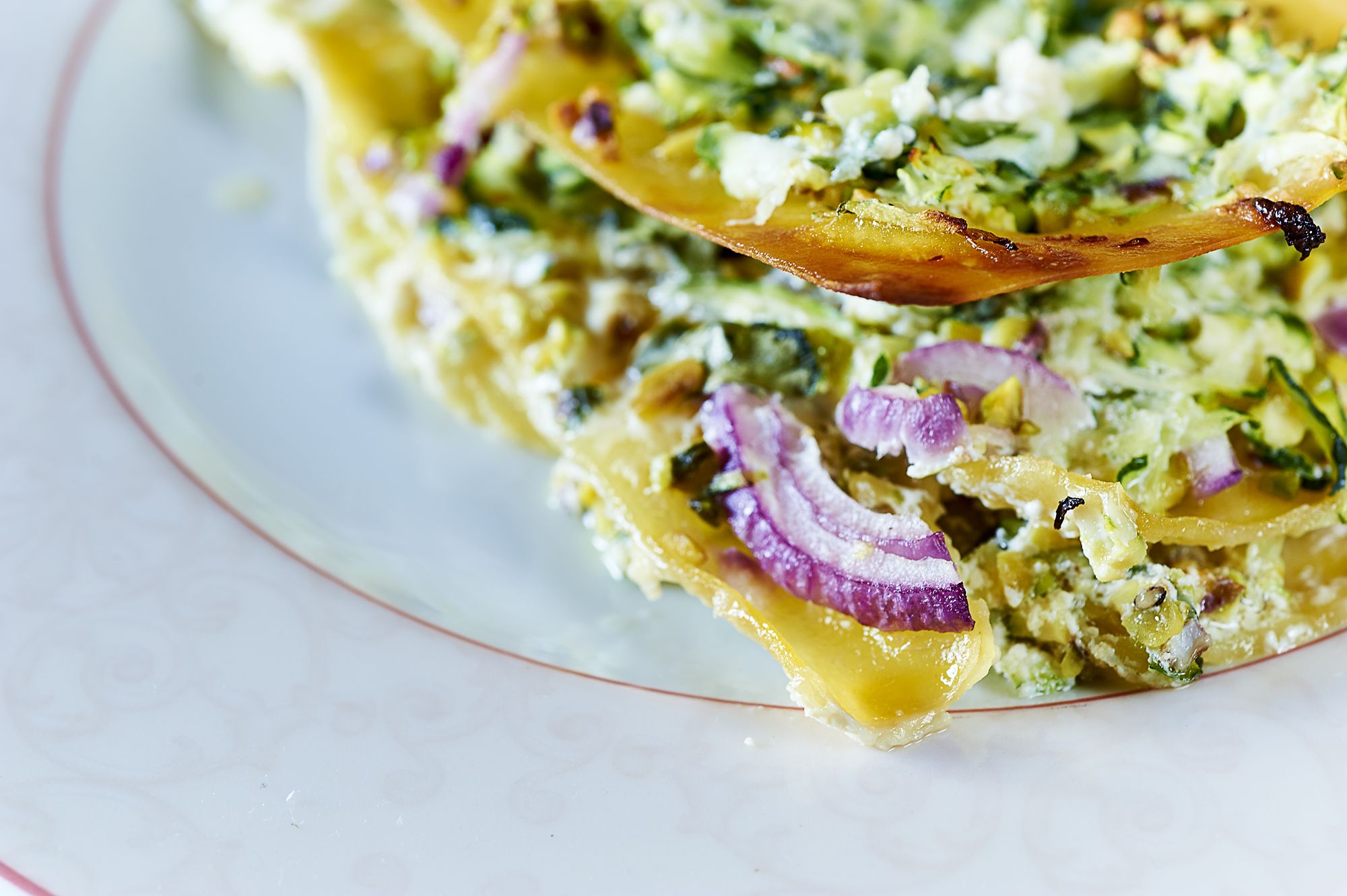 Lasagne con pesto di zucchine