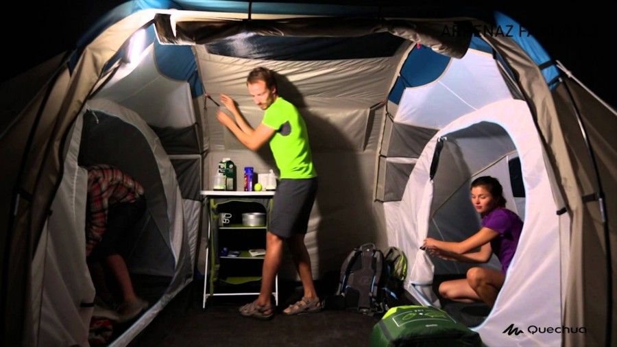 esempio di tenda comoda per famiglia con bambini in campeggio