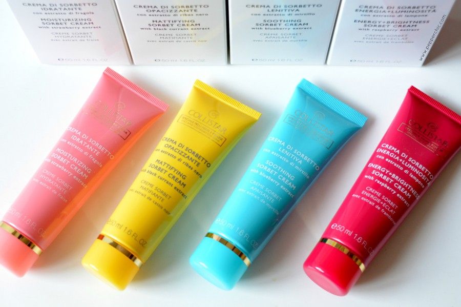 Creme Sorbetto di Collistar: colorate e perfette per ogni esigenza. Foto: pepperchic.com