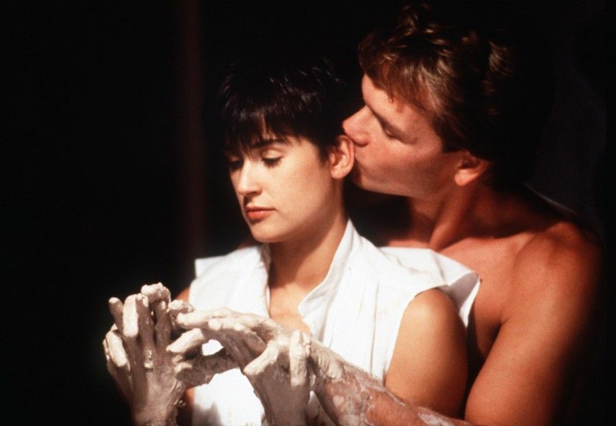 FILE - In this image released by Paramount Pictures, Demi Moore, left, and Patrick Swayze are shown in a scene from "Ghost."  Swayze's publicist Annett Wolf says the 57-year-old "Dirty Dancing" actor died Monday, Sept. 14, 2009, after a nearly two-year battle with pancreatic cancer. (AP Photo/Paramount Pictures, file) ** NO SALES **