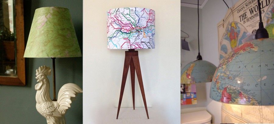 map lamp shade