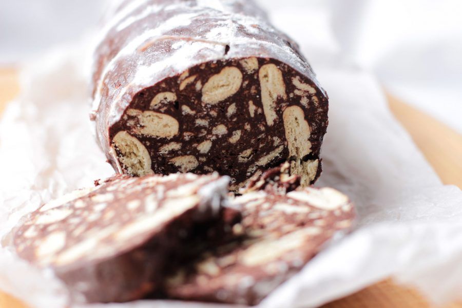 Salame al cioccolato senza burro