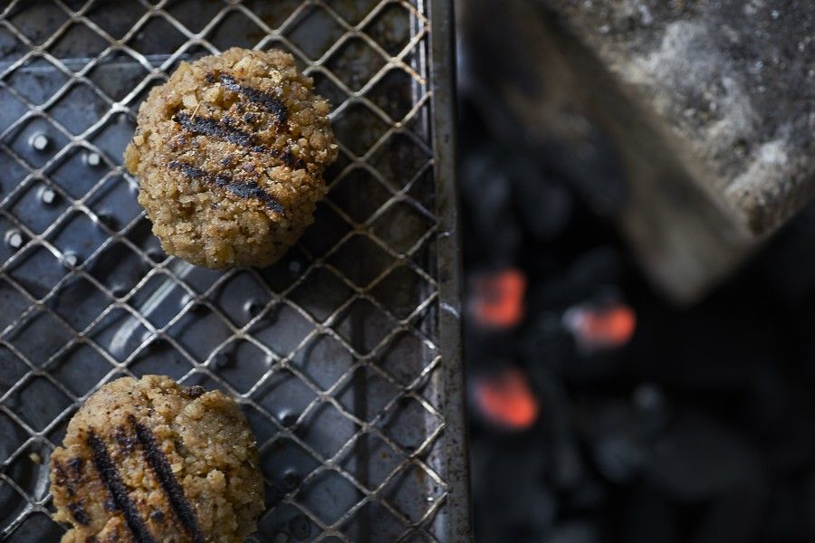 burger di seitan 5 vegan con verdure