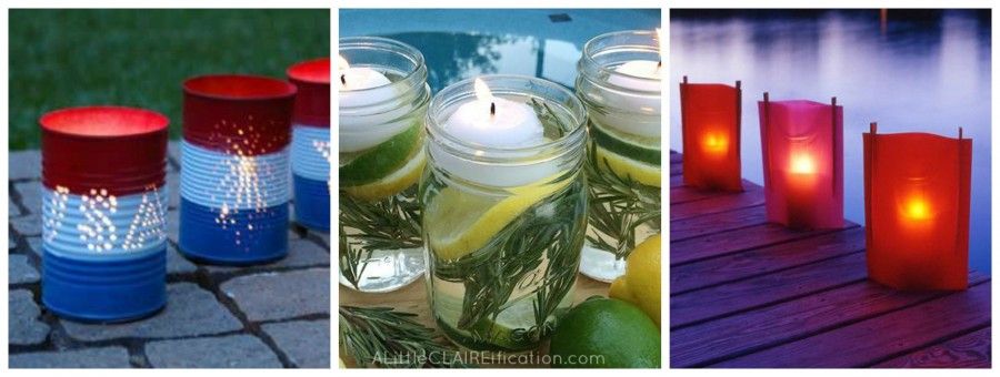 candele diy Collage