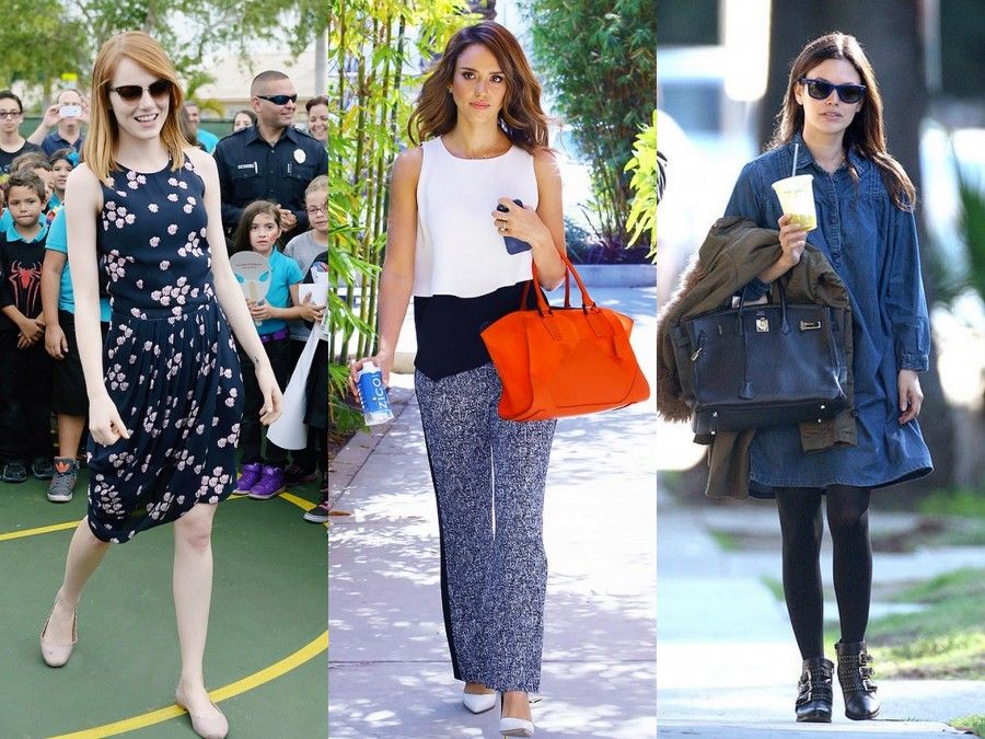 Look Casual Indossati da Emma Stone, Jessica Alba e Rachel Bilson