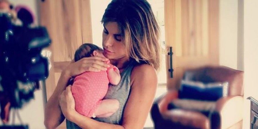 Elisabetta Canalis e la figlia Skyler Eva