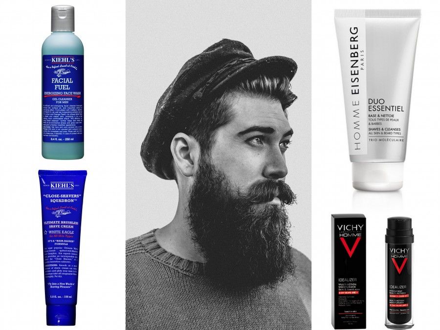 Essenziale Duo-in-Uno di EISENBERG -Facial Fuel Energizing Face Wash di Kiehl’s - Idealizer Barba di 3 giorni e + di Vichy - Close Shavers di Kiehl's