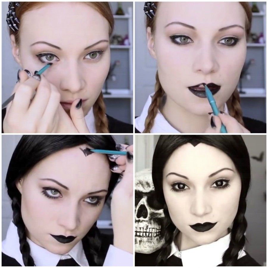 Make up di Mercoledì Addams