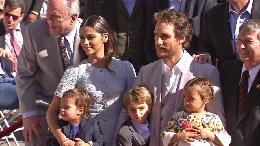 Matthew Mc Conaughey e famiglia