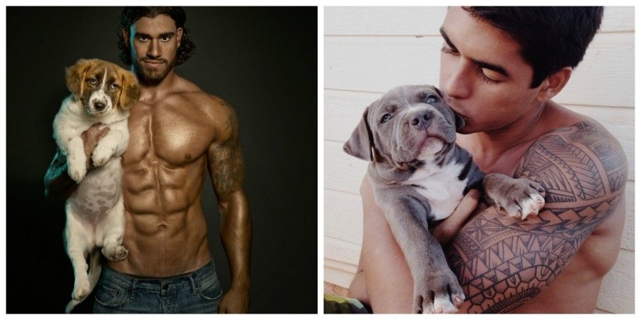 hot-dudes-in-beds-whit-dogs