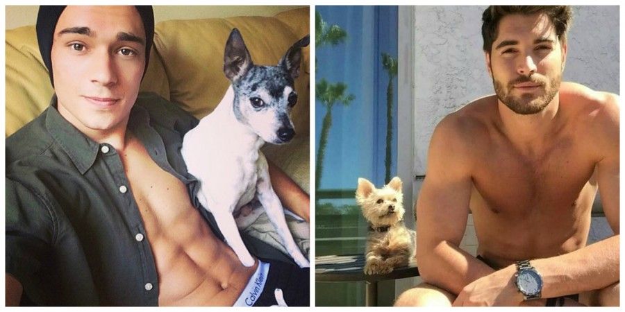 hot-dudes-in-beds-whit-dogs