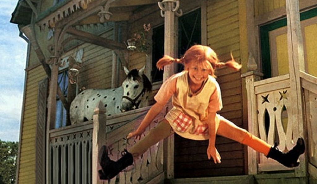 pippi-calzelunghe con il cavallo