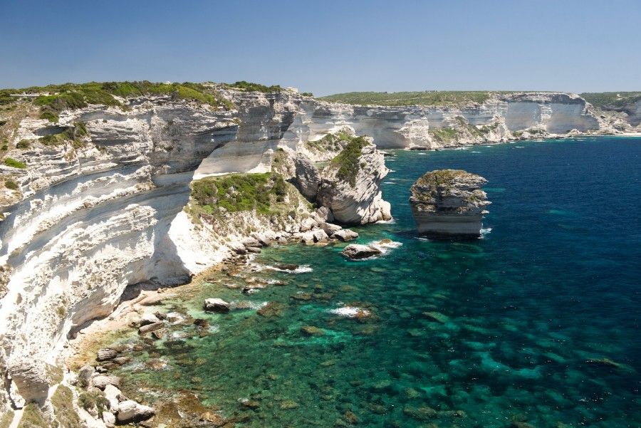 Le calanche bianche in Corsica