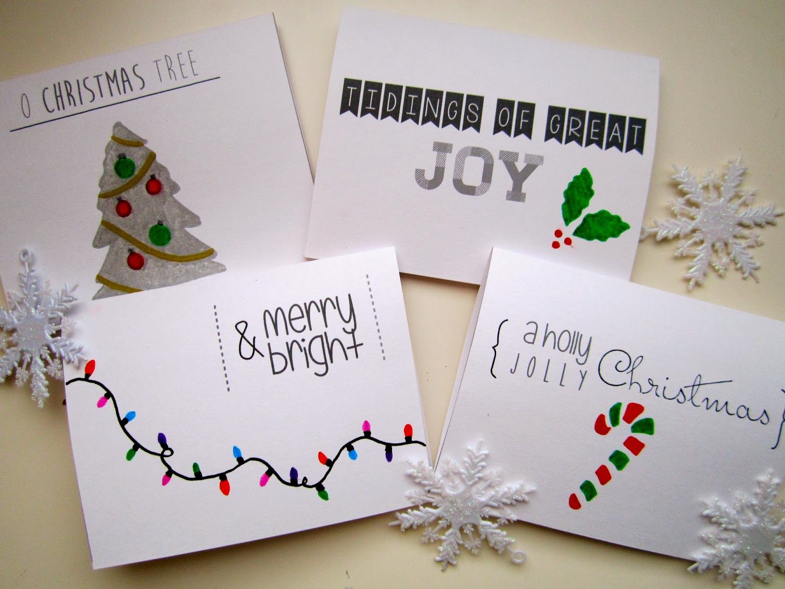 Diy Come Realizzare I Biglietti Di Natale Bigodino