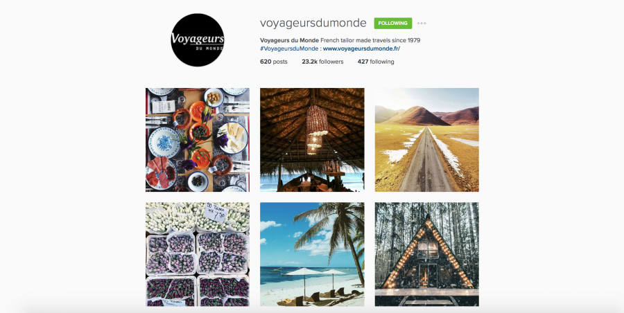 Voyageurs du Monde su Instragram