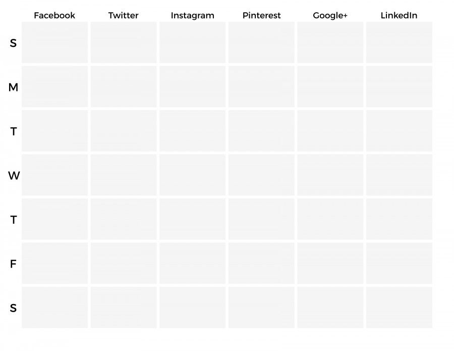 Social Media Editorial Calendar