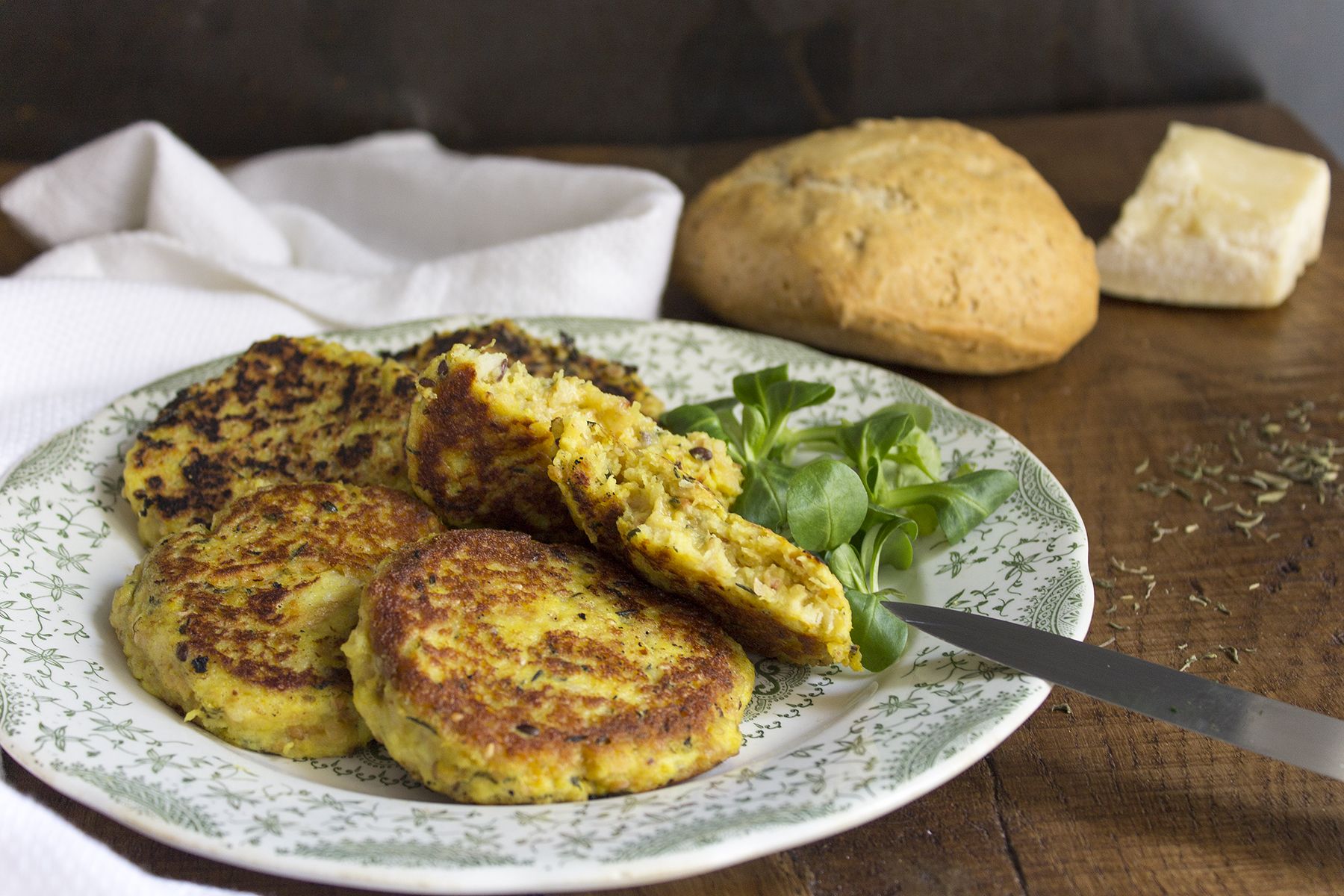 Hamburger di pane e formaggio