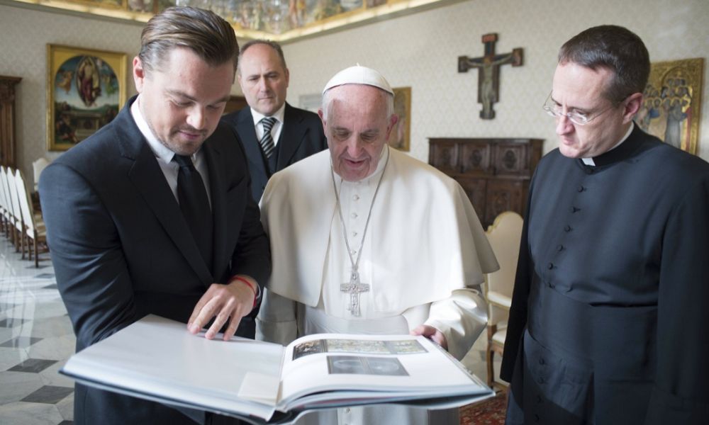 leonardo-di-caprio-papa-francesco1