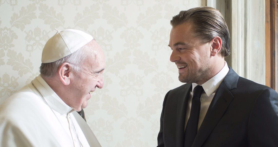 leonardo-di-caprio-papa-francesco2