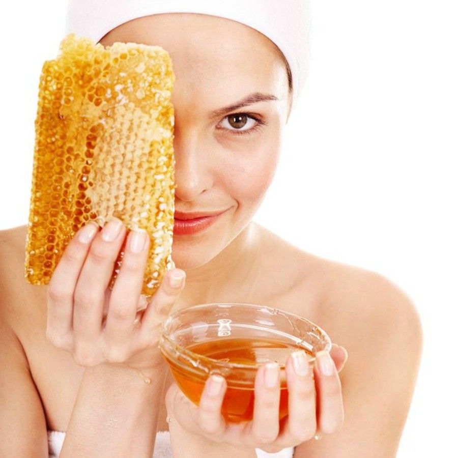 Natural homemade organic facial masks of honey. Isolated.