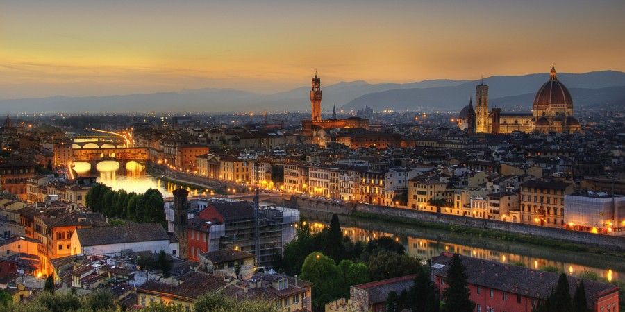 Florence at dusk