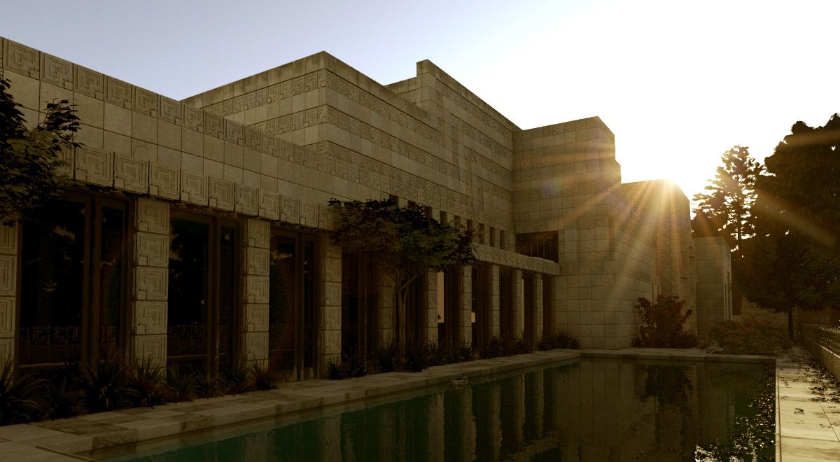 ENNIS HOUSE. Frank Lloyd Wright