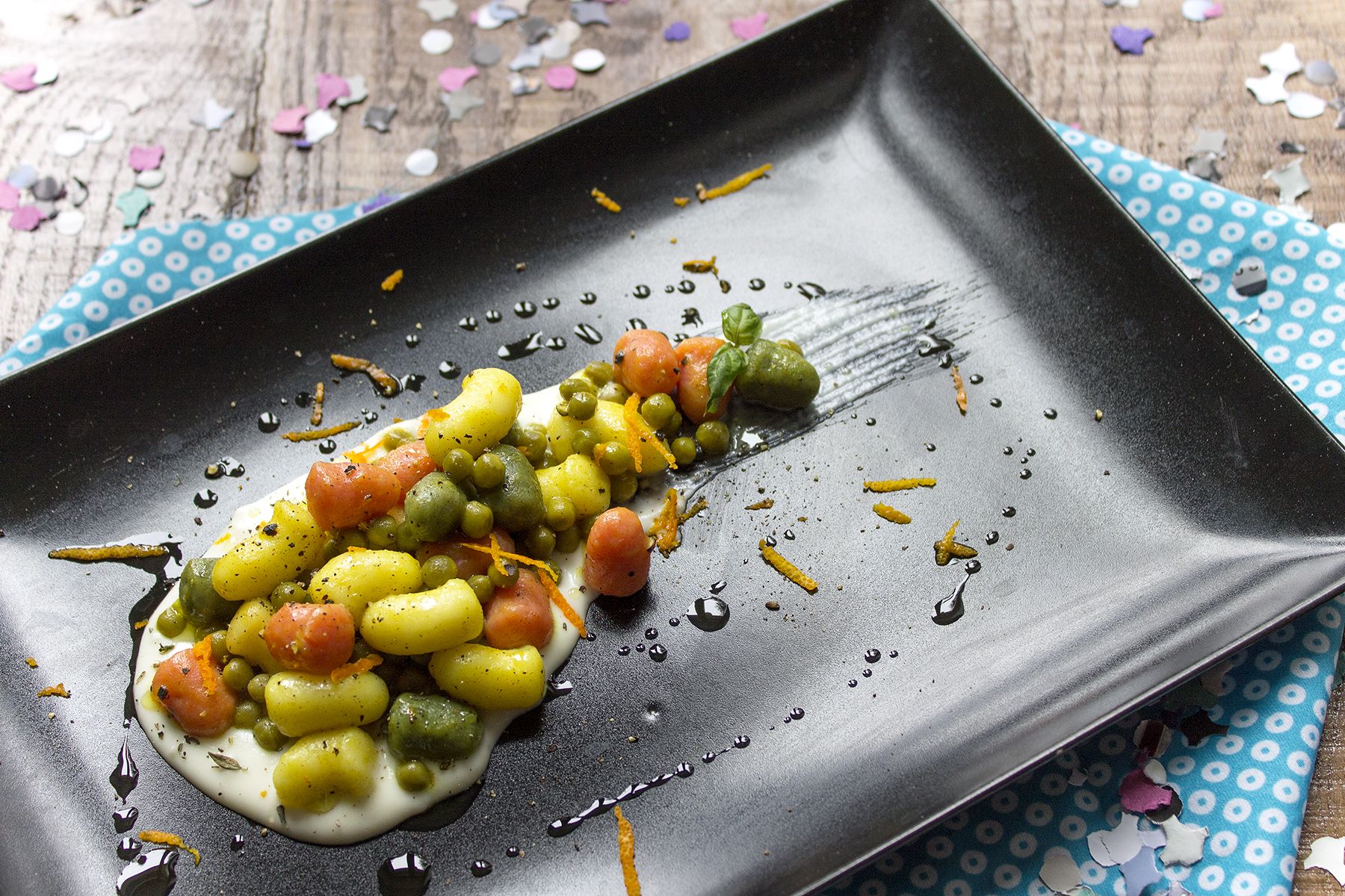 Gnocchetti tricolore per festeggiare il Carnevale