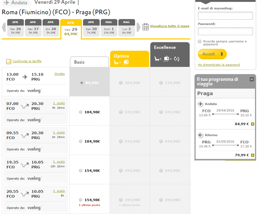 Come prenotare un volo low cost per Praga