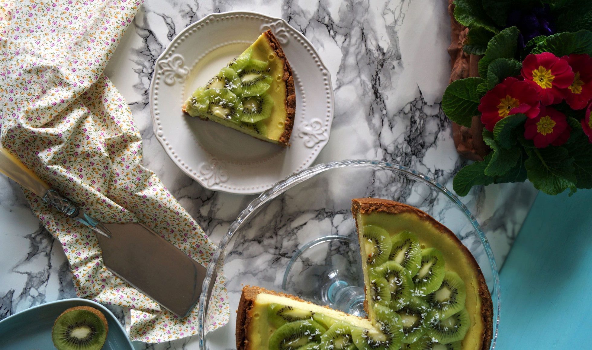 Cheesecake all’avocado e kiwi