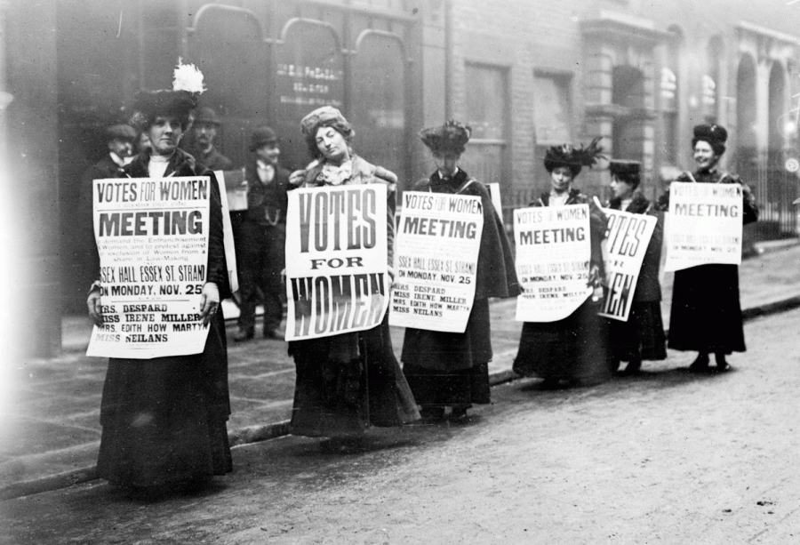 Foto di storica: suffragette