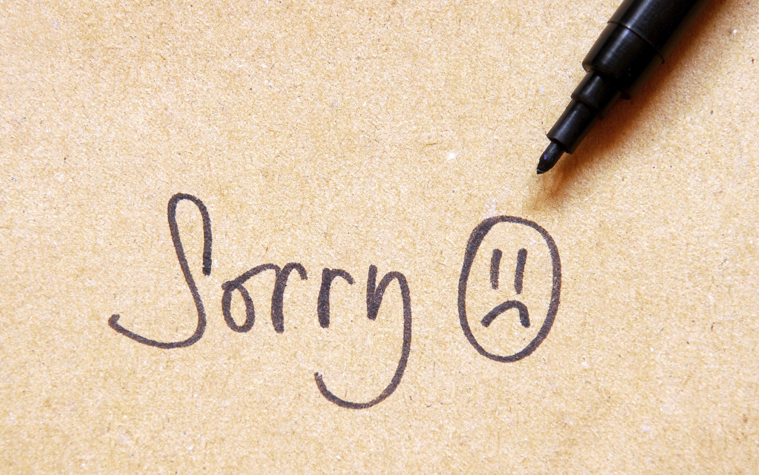 5 motivi per cui devi smettere di scusarti