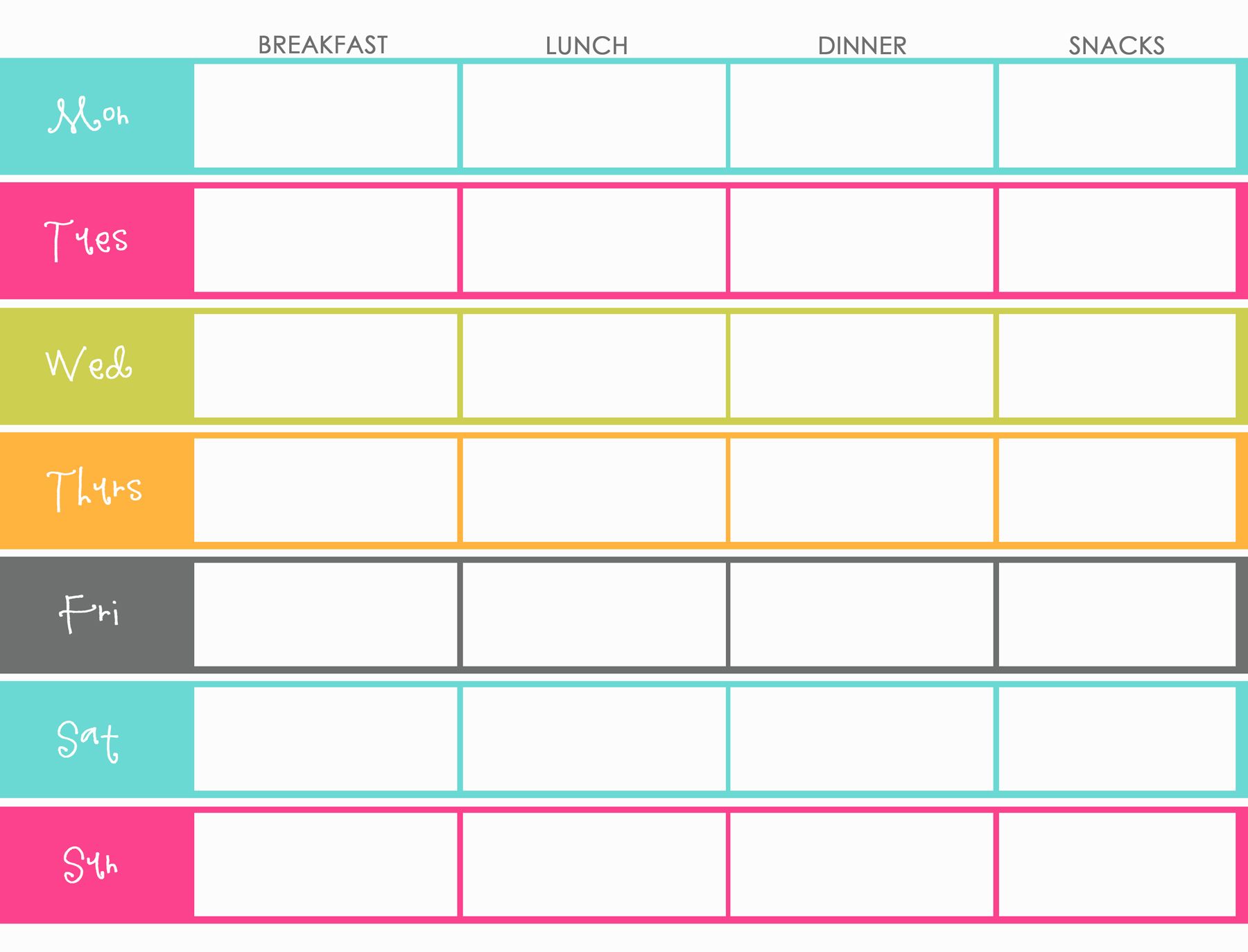 Weekly Meal Planner2