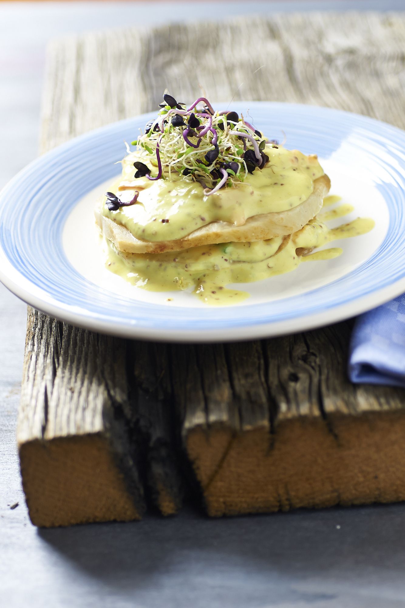 millefoglie di sedano rapa e tofu