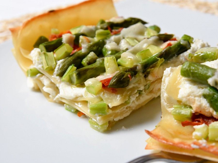 Lasagna agli asparagi e ricotta | Bigodino