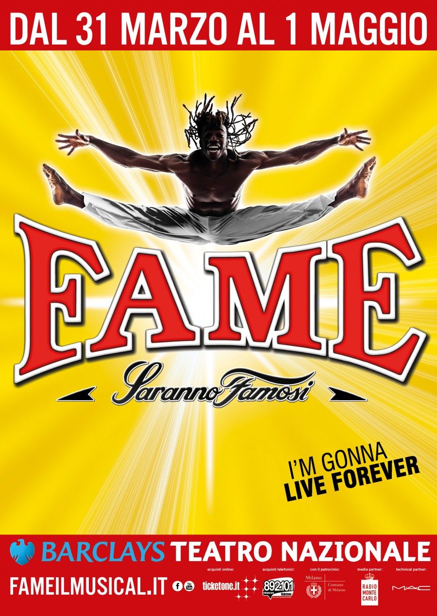 Fame - la locandina