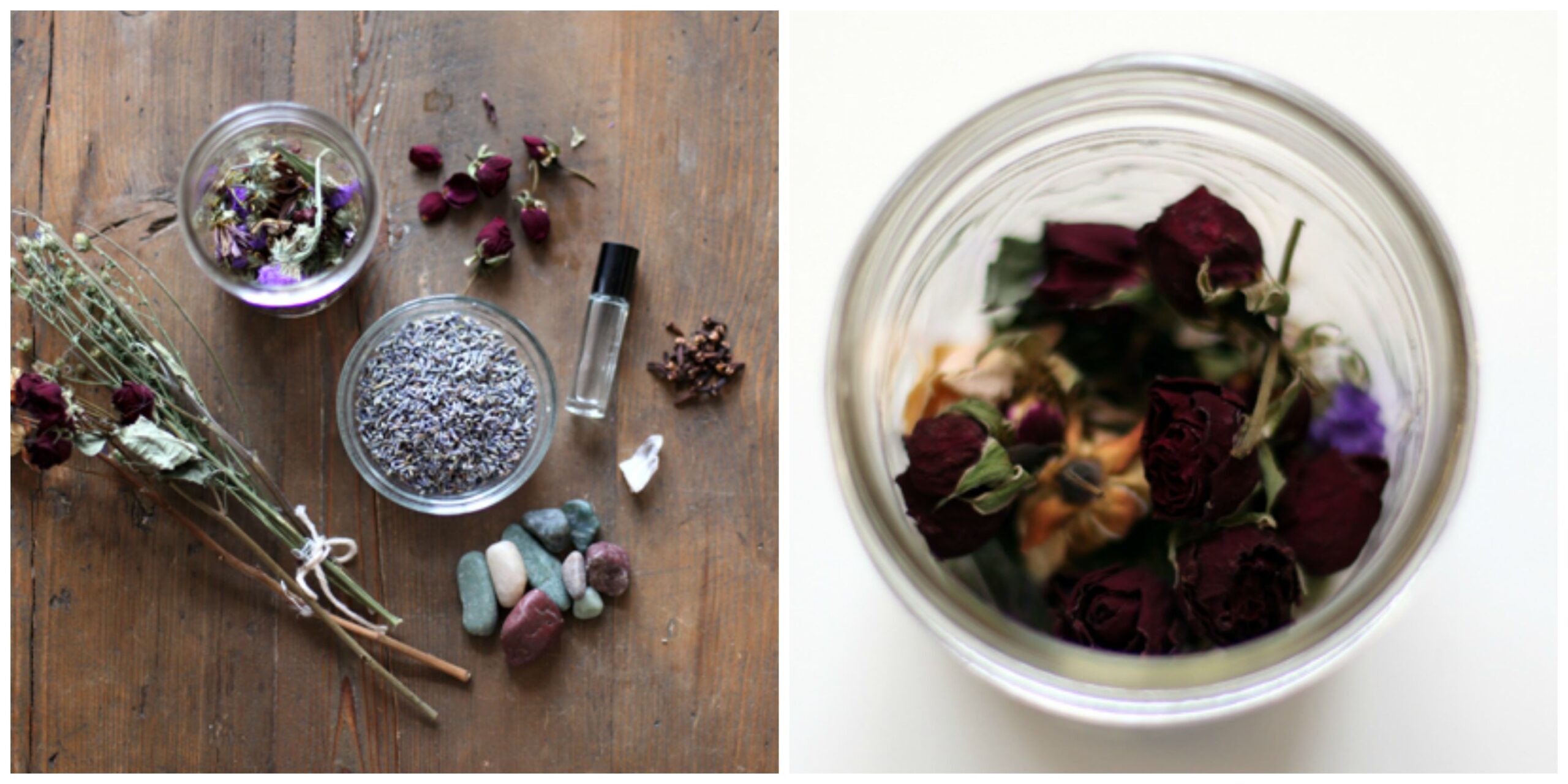 Potpourri con fiori secchi fai da te per profumare casa
