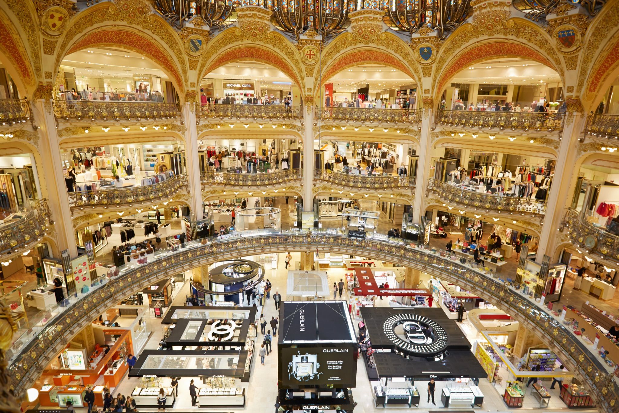 Galeries Lafayette interior in Paris