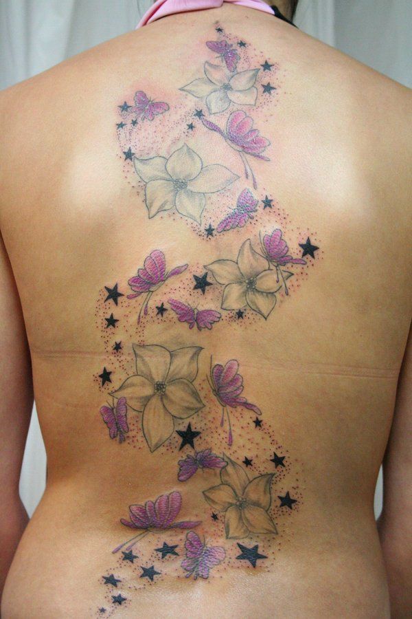 tatuaggi-fiori-farfalle