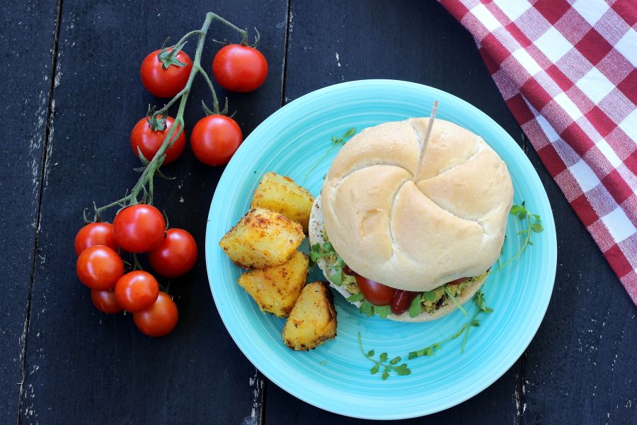 Hamburger vegani di Jamie Oliver