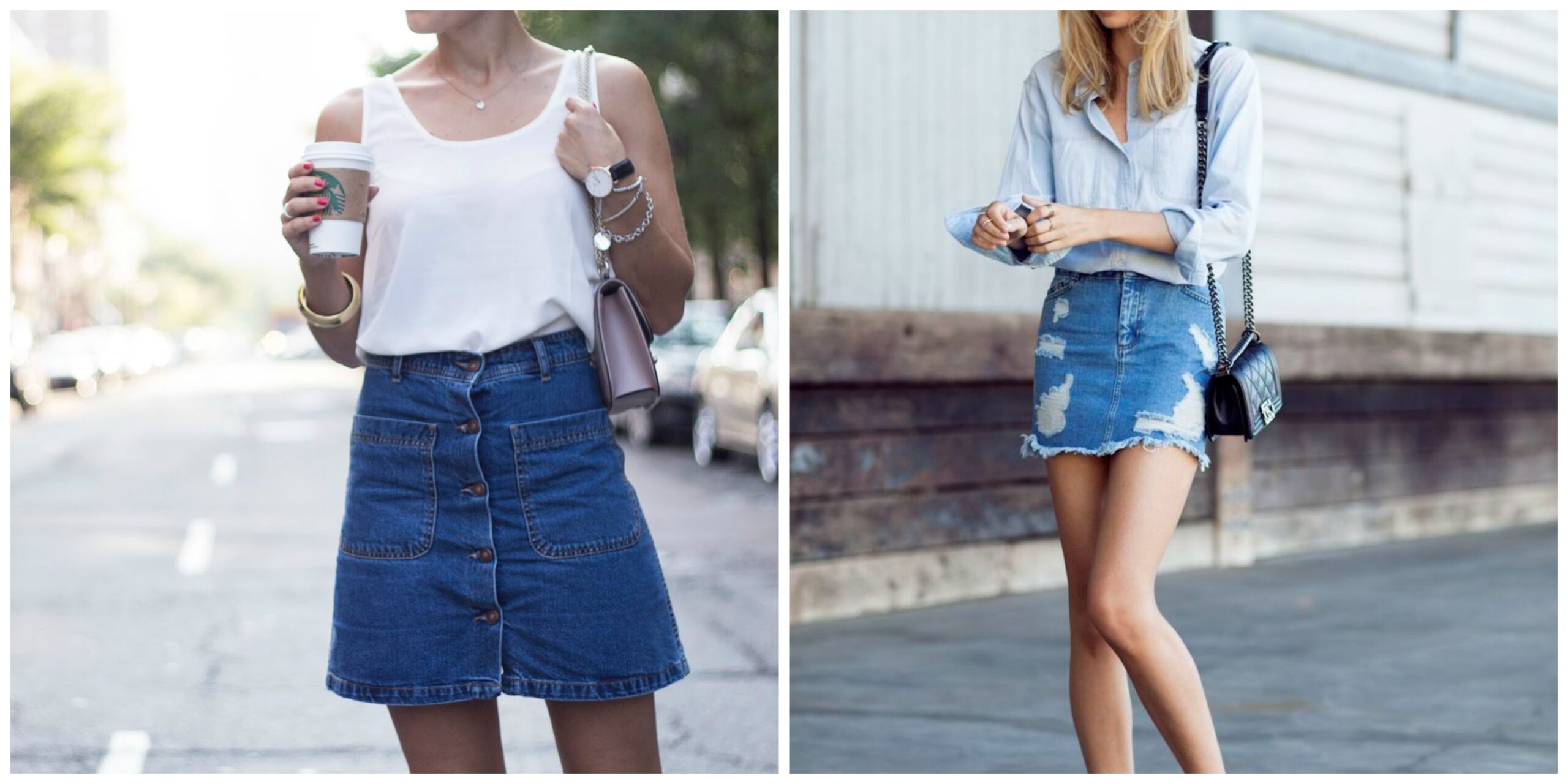 6 modi per aggiornare la tua minigonna di jeans
