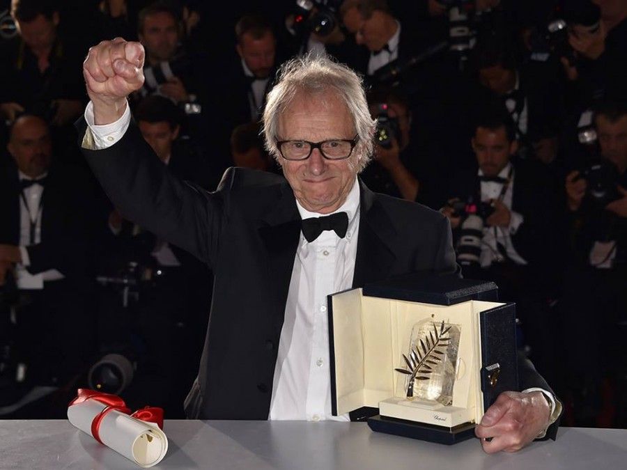 Ken Loach vince la Palma d'Oro © L. Venance / AFP