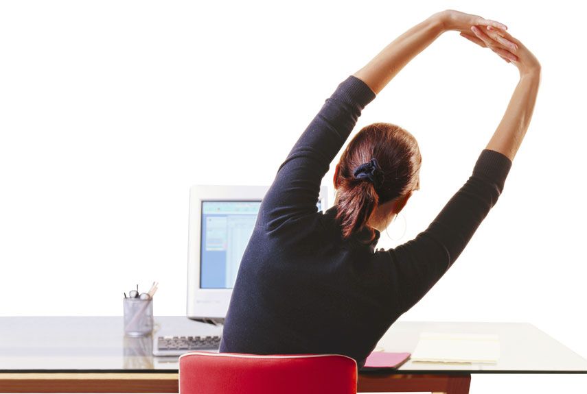 Come fare fitness alla scrivania