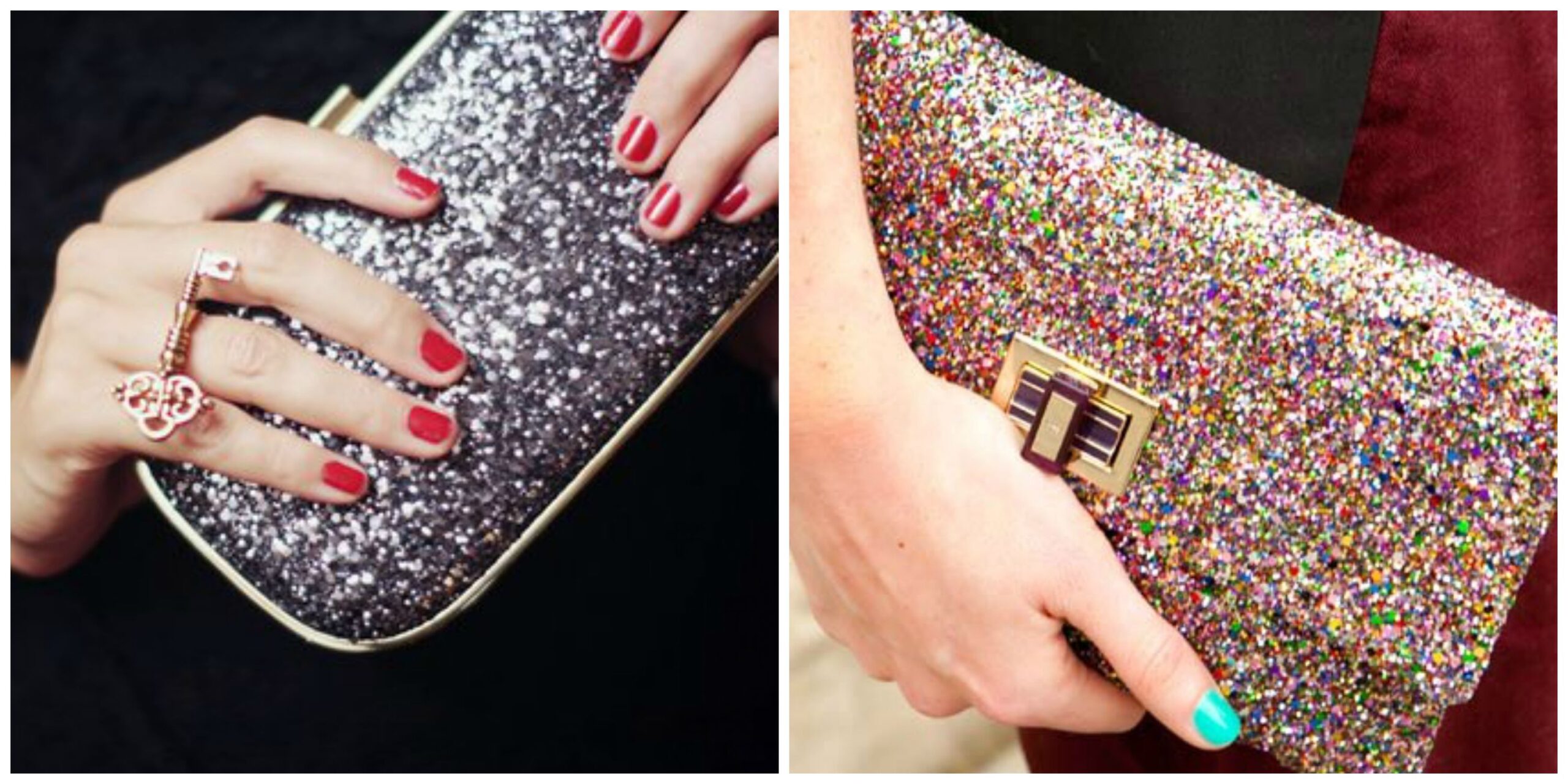 5 regole per indossare una borsa glitterata