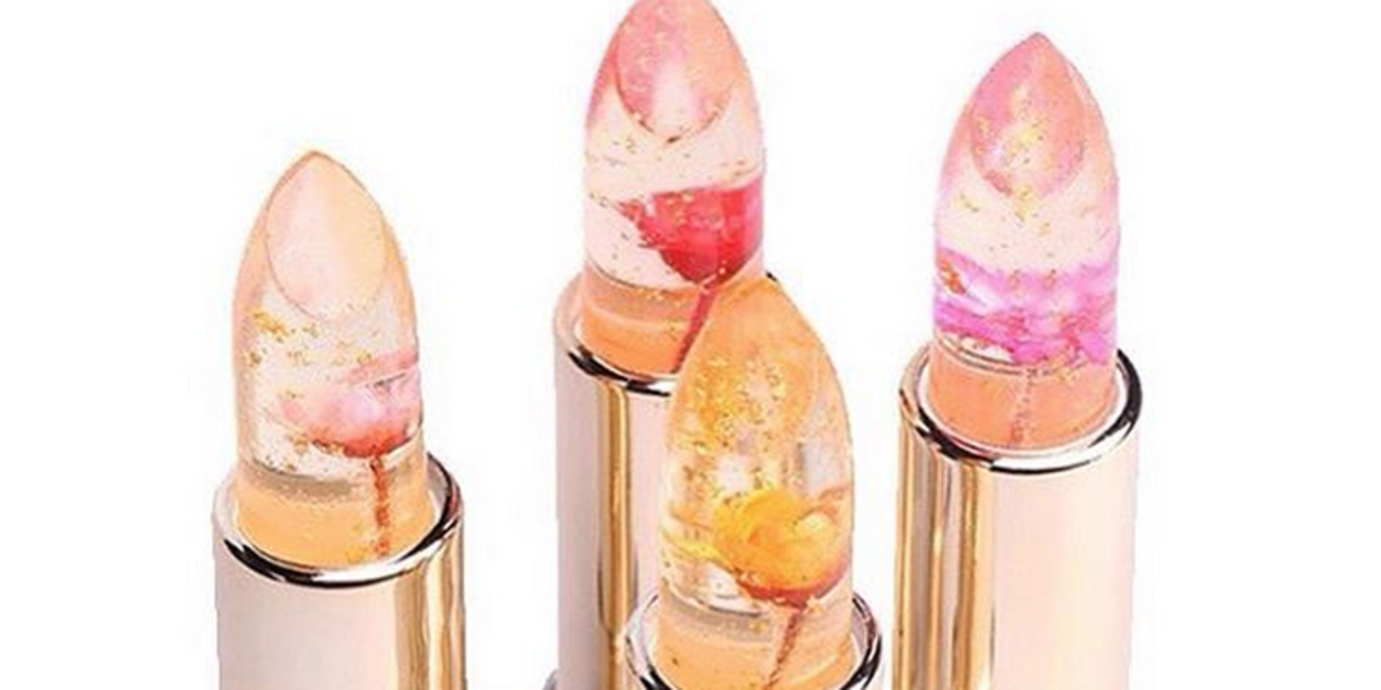 I profumatissimi lipgloss con veri fiori dentro