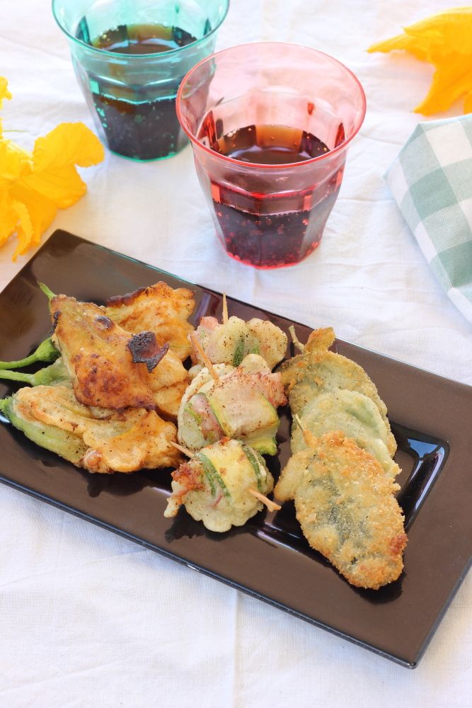 Girelle di zucchine fritte