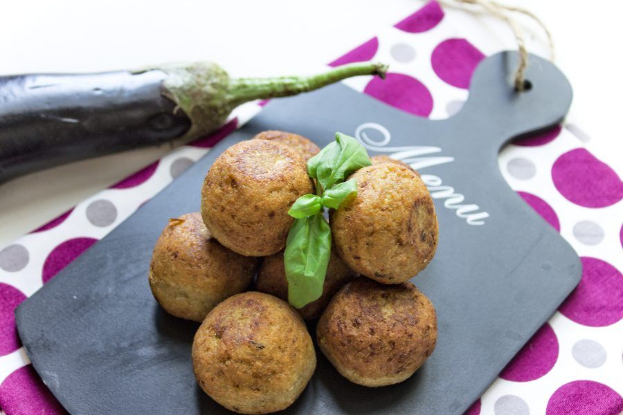 polpette di melanzane fritte