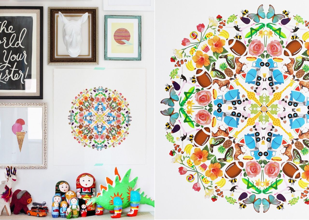 Come creare dei mandala da muro con degli stickers