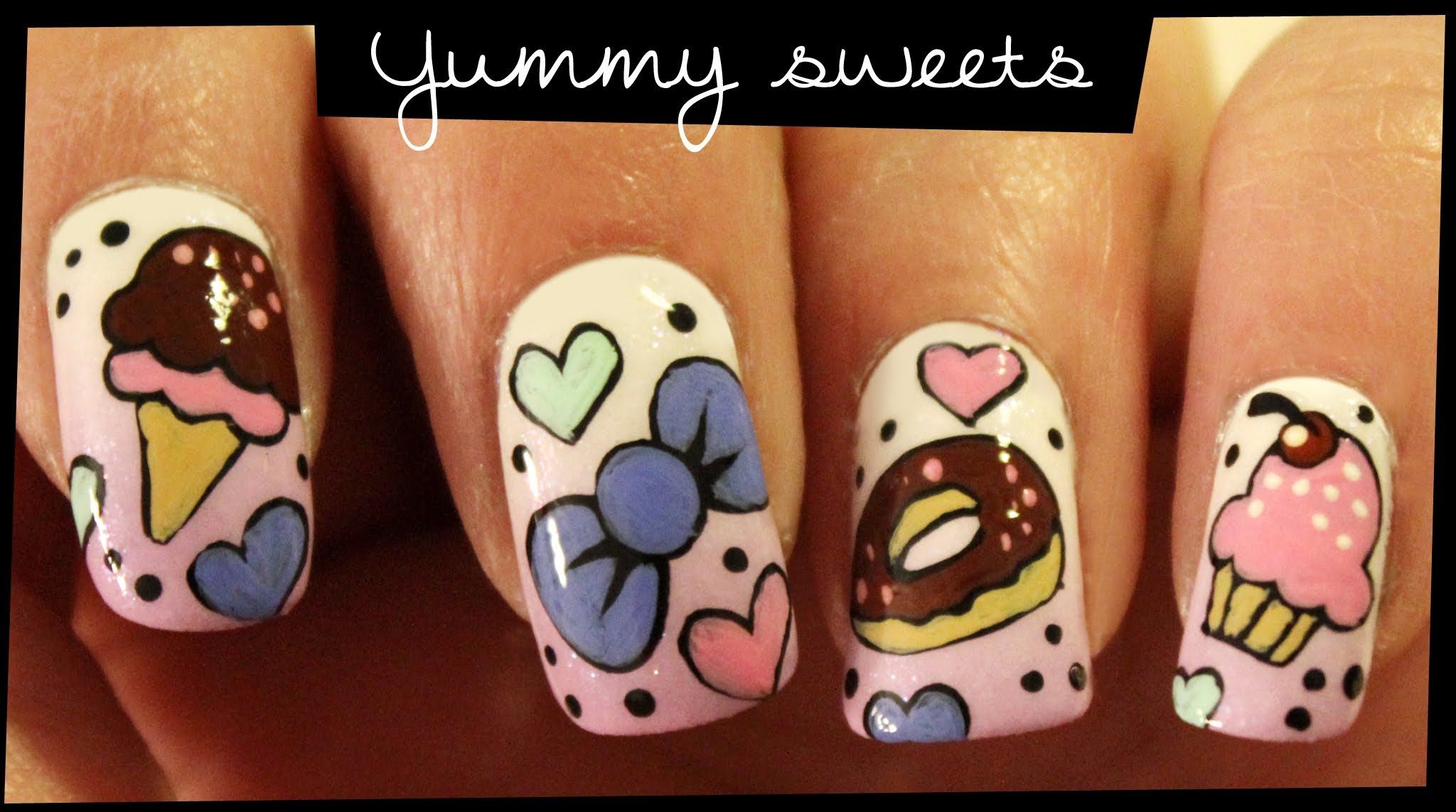 Dolce nail art: come disegnare gelati e cupcake sulle unghie