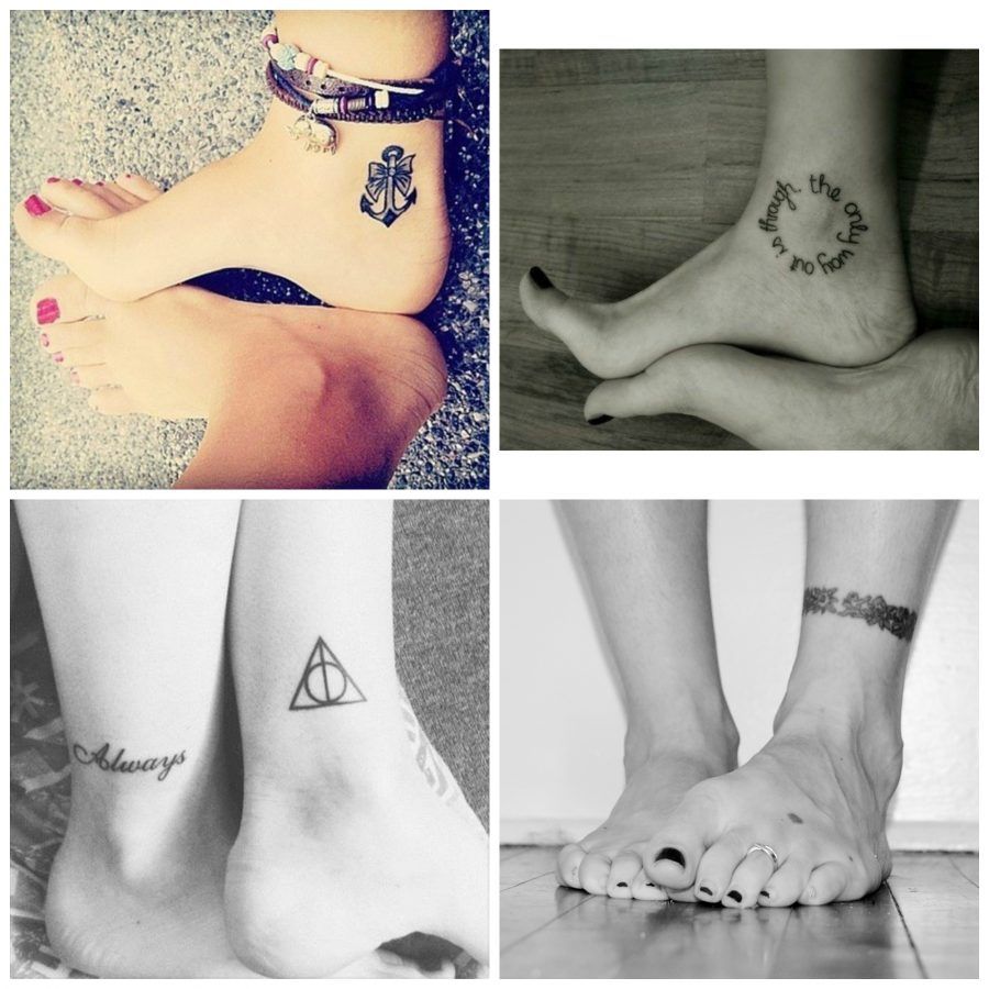 piccoli tatuaggi sulla caviglia