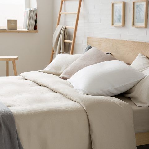 COPRIPIUMINO LINO LAVATO - per un letto 150/160cm / 240 x 220 cm prezzo 89,99 euro